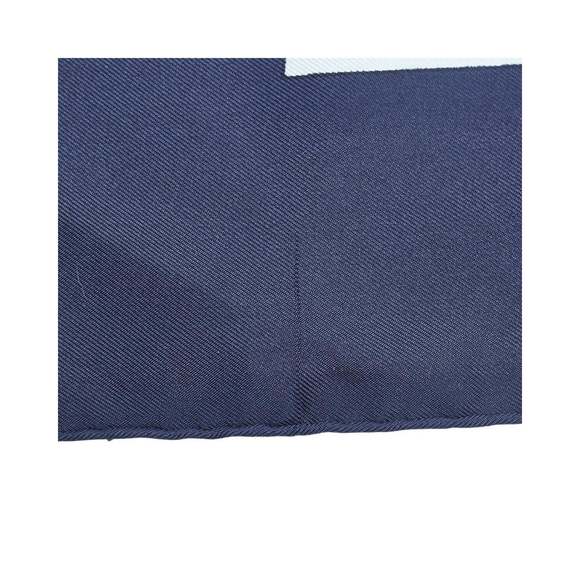 Hermes Women's Silk Scarf Wallet with Equestrian Motif in Black - Picture 4 of 4